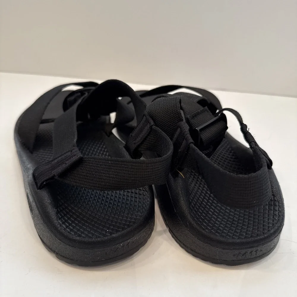Men's 11 M Chaco Mega Z/Cloud Sandals Solid Black J106635 Hiking Slingback Trail